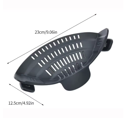 Silicone Kitchen Strainer Clip On Pots and Pans Drain Rack Pasta Noodle Vegetable Fruit Strainer Colander Kitchen Gadgets