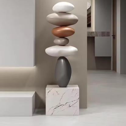 Home Decor Luxury Stones Fortune Turns Statue Living room Ornament Floor Sofas Decorative Art Nordic Housewarming Gifts