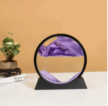 Sandscape Moving Sand Art Frame Flowing Sand 3D Dynamic Liquid Hourglass Quicksand Kinetic Sand Painting Office Home Decor Gifts